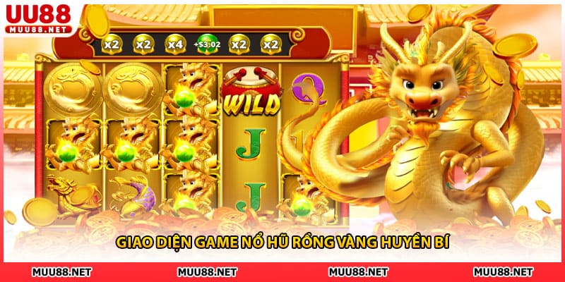 Giao diện game nổ hũ rồng vàng huyền bí